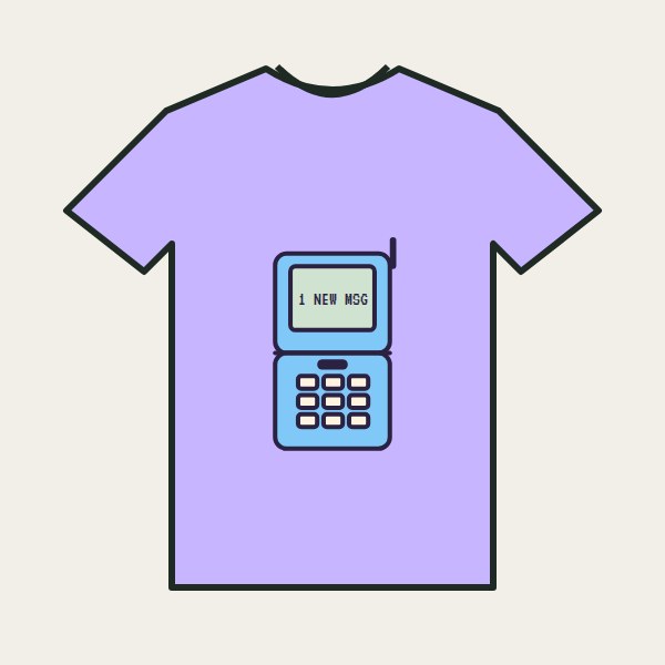 1 New Msg Tee